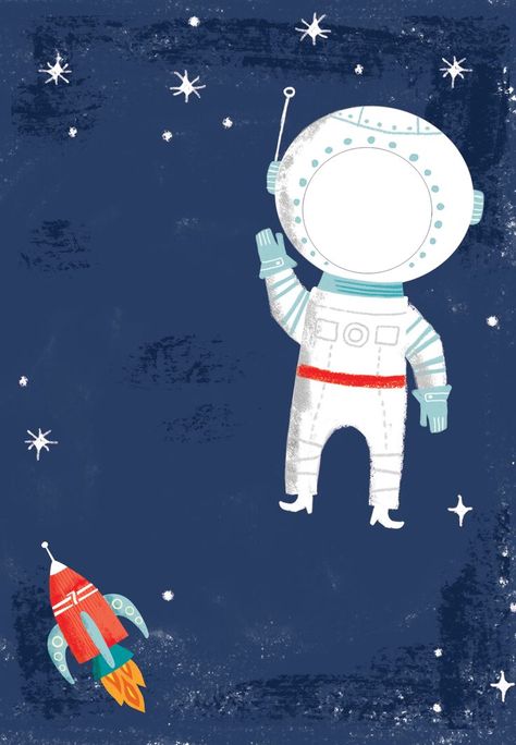 Launched - Birthday Invitation Template (Free) | Greetings Island #PartyPlates #PartyAllDayLong Outer Space Invitation Template, Astronaut Invitation Template, Space Invitations Birthday, Space Party Invitations, Birthday Invitation Template Boy, Space Birthday Invitation Template, Astronomy Illustration, Kids Birthday Invitation Card, Baby Handprint Crafts