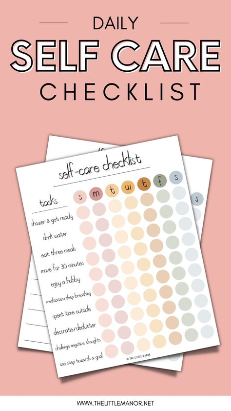 Daily Self Care Checklist, Self Care Ideas, Self Care Routine, Self Care Aesthetic Self Care Checklist Free Printable, Daily Self Care Checklist, Daily Routine Checklist, Checklist Self Care, Self Care Aesthetic, Daily Self Care, Self Care Checklist, Self Care Ideas, Daily Checklist