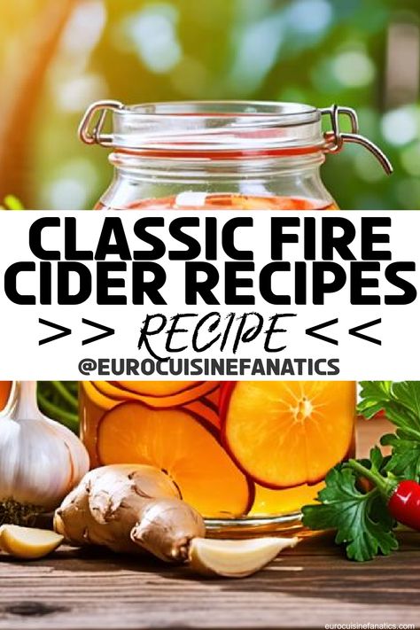 What are the timeless ingredients and health benefits of classic fire cider recipes, and how do they connect to modern wellness practices? Discover the secrets behind these herbal traditions.
 #europeancuisine #authentic #european #cuisine #italianfood #frenchfood #greekfood #homecooking #authenticrecipes #recipes Fire Cider Recipe How To Make, Belgian Sugar Waffle Recipe, Medicinal Recipes, Cider Recipes, Fire Cider Recipe, Wellness Practices, Fire Cider, Cider Recipe, European Recipes