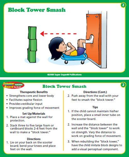 Gross Motor Activities For Middle Schoolers, Peds Physical Therapy, Scooter Board Activities, Vestibular Activities, Proprioceptive Activities, Pediatric Physical Therapy Activities, Pediatric Pt, Occupational Therapy Kids, Sensory Therapy