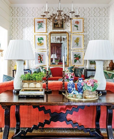 James Farmer Interiors, James Farmer, South Carolina Homes, Southern Decor, Orange Decor, Southern Home, Room Planning, Beauty Design, Great Room