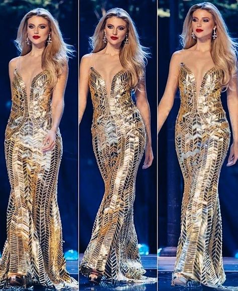 Miss Universe Stage, Miss Puerto Rico, Just A Dream, Golden Goddess, Porto Rico, Miss Universe, Dream It, Blackpink Rose, Mermaid Formal Dress