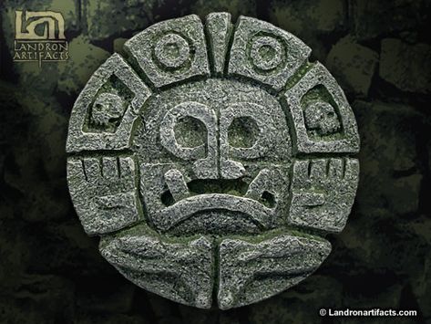 Mayan Circle, Aztec Artifacts, Metal Casting Jewelry, Aztec Statues, Aztec Artwork, Aztec Symbols, Tiki Statues, Hot Wheels Cars Toys, Mayan Art