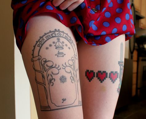 gates of Moria tattoo Moria Tattoo, Funny Baby Images, Lotr Tattoo, American Funny Videos, Zelda Tattoo, Funny Dresses, Funny Dog Photos, Funny Pictures For Kids, Nerd Girl