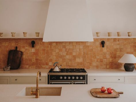 Casolare Scarani in Puglia by Studio Andrew Trotter - Remodelista Andrew Trotter, Italian Farmhouse, Small Villa, Est Living, House Studio, Zellige Tile, Built In Bench, Trotter, Stone Countertops