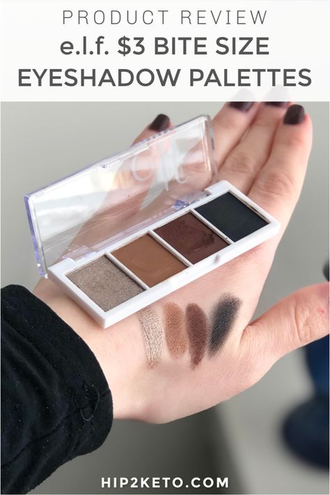 Elf Truffles Eyeshadow, Elf Bite Size Eyeshadow Looks, Elf Bite Size Eyeshadow, Elf Palette, Affordable Eyeshadow Palettes, Cool Toned Eyeshadow Palette, Elf Makeup Tutorial, Elf Eyeshadow Palette, Cream Eyeshadow Palette