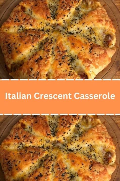 Italian Crescent Casserole - WEEKNIGHT RECIPES Italian Crescent Roll Casserole, Italian Crescent Casserole, Pillsbury Crescent Roll Recipes Dinners, Cresent Roll Dinner Recipes Easy, Beef Pasta Sauce, Crescent Dough Sheet Recipes, Crescent Casserole, Pillsbury Crescent Recipes, Pillsbury Crescent Roll Recipes