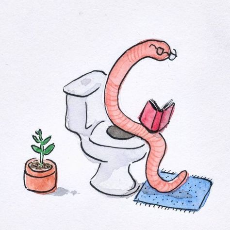 Worm Cute Drawing, Cartoon Worm Drawing, Cute Worm Illustration, Worm Doodle, Worm Painting, Worm Illustration, Worm Farm Diy, Worm Drawing, Farm Cartoon