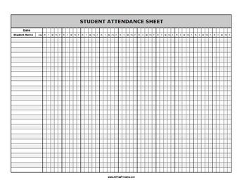 Student Attendance Sheet, Geometry Formulas, Fax Cover Sheet, Student Of The Month, Attendance Sheet, School Forms, Book Art Projects, Student Attendance, Budget Plan