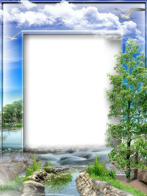 Photo montage Cadre-paysage-nature - Pixiz Fond Studio Photo, Molduras Vintage, Meaningful Symbols, Photography Studio Background, Frame Border Design, Beautiful Nature Wallpaper Hd, Free Photo Frames, Photo Frame Design, Scenery Pictures