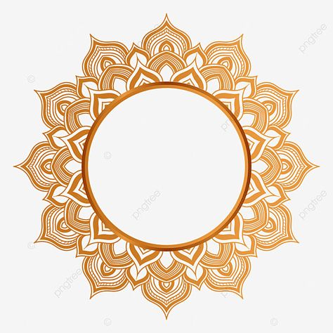 Golden Circle Logo, Circular Design Pattern, Golden Chakra, Circular Frame Design, Cdp Background, Christmas Graphics Free, Golden Border Png, Buddha Vector, Golden Circle Frame