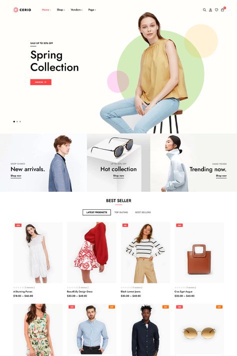 "Cerio - Fashion WooCommerce WordPress Theme" to be designed for fashion-related e-commerce websites using the WooCommerce platform. E Commerce Website Design, Broken Home, Minimalist Layout, Ecommerce Website Design, E Commerce Website, Woocommerce Themes, Wp Themes, E Commerce Business, Web Layout