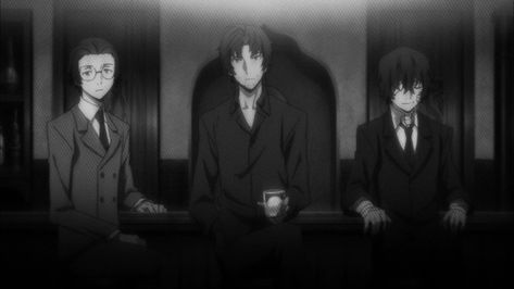 Sakaguchi Ango, Oda Sakunosuke & Dazai Osamu || Bungou Stray Dogs Misty Night, Dazai Bungou Stray Dogs, Dog Wallpaper, Dazai Osamu, Anime Screenshots, Bongou Stray Dogs, Stray Dogs Anime, Dark Ages, Yokohama