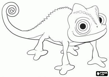 Coloriage Le caméléon, Pascal, la mascotte de la Princesse Raiponce Tangled Coloring Pages, Rapunzel Coloring Pages, Culture Drawing, Benfica Wallpaper, Tangled Birthday Party, Rapunzel Birthday Party, Disney Sleeve, Tangled Birthday, Rapunzel Party