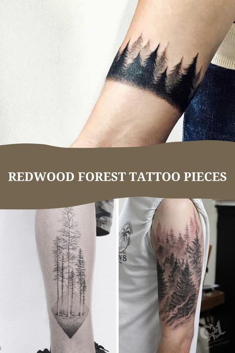 47+ Redwood Tree Tattoo Ideas (Meaning Survival + Strength) - Tattoo Glee Tree Tattoo Around Arm, Redwood Trees Tattoo, California Redwood Tattoo, Rooted Tree Tattoo, Redwood Forest Tattoo, Redwoods Tattoos, Family Tree Tattoo For Men, Tree Arm Tattoo, Tree Tattoo Sleeve