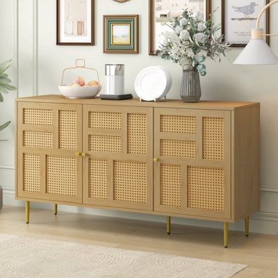 Decorative Storage Cabinets, Shelves And Storage, Rattan Door, Large Storage Cabinets, Modern Entertainment Center, Storage Cabinet Shelves, Storage Credenza, Tv Stands And Entertainment Centers, Entertainment Furniture