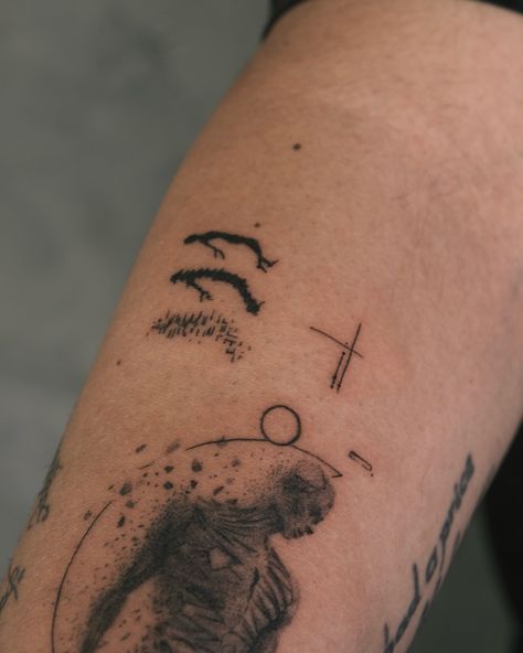 What is REAL? #tattoo #tattoodesign Life Imitates Art Tattoo, Existentialism Tattoo, Absurdism Tattoo, Stoicism Tattoo Ideas, Self Control Tattoo, Inverted Tattoo, Philosophy Tattoos, Change Tattoo, Evolution Tattoo