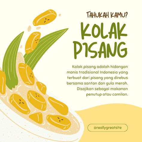 Experience the vibrant flavors of Indonesia with our cheerful 'Yellow and Green' illustrated traditional food Instagram post! Dive into a culinary adventure filled with mouthwatering delights. Join us as we celebrate the richness of Indonesian cuisine together! Malaysian Food Illustration, Food Instagram Post, Food Instagram, Indonesian Cuisine, Instagram Food, Traditional Food, Indonesia, Instagram Post, Instagram Posts