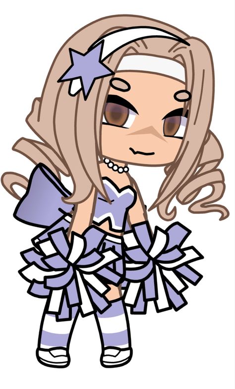 Cheerleader Gacha Club, Gacha Cheerleader, Gacha Club Cheerleader Outfit, Gacha Cheerleader Outfit, Gacha Brat, Gacha Stickers, Gachalife Girl Outfits, Outfit Gacha, Beauty Iphone Wallpaper