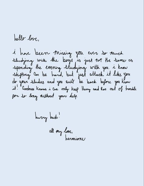 Shifting motivation. A letter to the reader from Harry Potter’s Hermione Granger. Leave a comment down below or send me a message and lmk who you want to hear from next! Hermione Motivation, Harry Potter Study Motivation, Hermione Granger Handwriting, Hermione Granger Study Motivation, Hermione Granger Drawing, Hermione Quotes, Hermione Granger Study, Hermione Granger Quotes, Hermione Granger Aesthetic