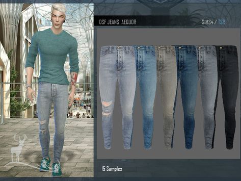 Sims 4 Mens Jeans, Mods Sims 4, Sims 4 Men Clothing, Los Sims 4 Mods, Sims 4 Male Clothes, Sims 4 Piercings, Die Sims 4, The Sims 4 Pc, Western Outfits Men