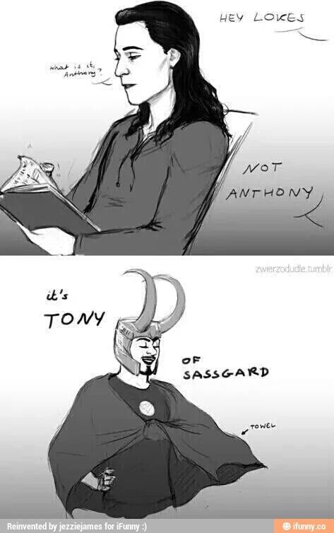 Loki Tony, Funny Marvel Memes, Comics Marvel, Sherlock John, Marvel Fan Art, Andrew Scott, Dc Memes, Avengers Memes, John Watson