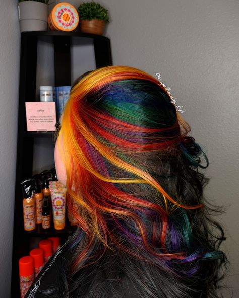 Hair Color Analysis, Color Wheel Hair, Peekaboo Rainbow Hair, Color Chart Hair, Try On Hair Color, Color Analysis Quiz, Blue And Black Braids, Hair Color Wheel, Oc Pictures