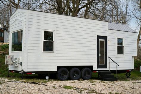 Ground Floor Bedroom, Tiny Home Bathrooms, Flat Front Cabinets, Lp Smart Siding, Perfect Lifestyle, Tiny House Big Living, Tiny House Talk, House Big, Tiny House Builders