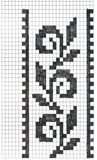 Cross Stitch Border Pattern, Fair Isle Knitting Patterns, Colorwork Knitting, Tablet Weaving, Pola Kristik, Cross Stitch Borders, Cross Stitch Funny, Crochet Tapestry, Bead Loom Patterns