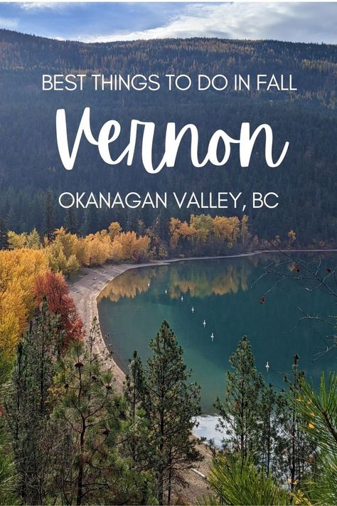 Vernon is one of the best places in British Columbia to visit in fall, particularly true if you like fall activities on the spooky side...click here to discover the best things to do in fall in Vernon, BC, Canada! offtracktravel.ca Vernon Bc Canada, Vernon Canada, Things To Do In Fall, Vernon Bc, Fall Road Trip, Okanagan Valley, Van Build, Fall Hiking, Fall Activities