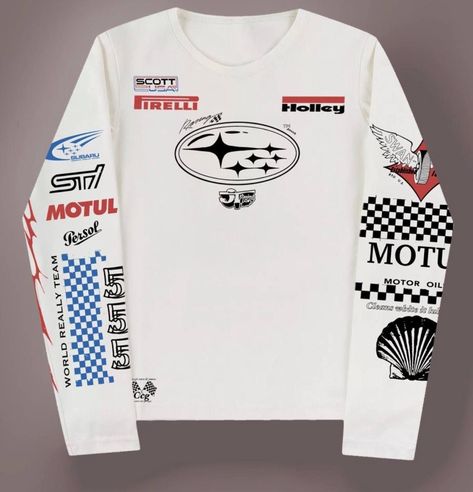 Racing T Shirts Design, Motorsport Fashion, Apparel Design Inspiration, Graphic Shirt Design, Shirt Design Inspiration, Racing Shirts, Shirt Print Design, Tee Shirt Designs, Streetwear Tshirt