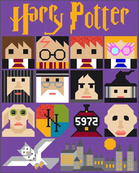 Harry Potter Quilt, Hogwarts Crest, Hogwarts Castle, Quilt Care, Harry Potter Crafts, How To Finish A Quilt, Free Quilting, Quilt Block Patterns, Quilt Patterns Free