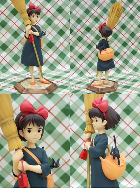 Kiki's Delivery Service Model of Kiki - This is so true to her appearance in the film. It looks perfect. Kiki's Delivery Service Merch, Kiki's Delivery Service Clay, Studio Ghibli Figures, Kiki Cosplay, Ghibli Toys, Kiki Delivery, Kiki's Delivery Service, Studio Ghibli Art, Halloween 2015