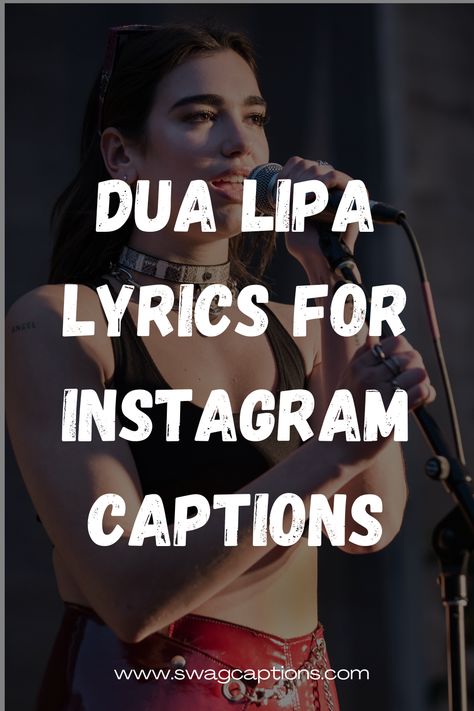 Looking for perfect Instagram captions? Discover the ultimate collection of Dua Lipa lyrics to elevate your posts! From 'Future Nostalgia' to 'Club Future Nostalgia,' find inspiring lines from her latest albums that will make your pics pop. Unleash your inner pop sensation and let Dua Lipa's catchy words do the talking! #DuaLipaLyrics #InstagramCaptions #PopSensation #CatchyWords #MusicInspiration #FutureNostalgia #ClubFutureNostalgia #PerfectCaptions #InstaVibes #LyricQuotes Club Captions Instagram, Dua Lipa Quotes, Dua Lipa Lyrics, New Rules Dua Lipa, Catchy Words, Dua Lipa Concert, Latest Song Lyrics, Beautiful Dua, Future Nostalgia