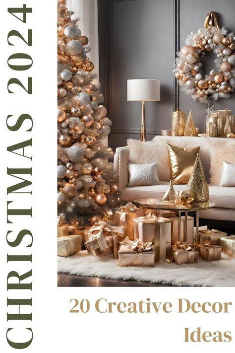 Join us on a delightful journey as we unveil 20 innovative and charming strategies for Christmas home decorating in 2024. These Christmas decor ideas offer a wide range of possibilities to help you create a festive and inviting atmosphere, ensuring that this Christmas is truly memorable. Cozy Glam Christmas Decor, 2024 Christmas Decorations, Christmas Decoration Trends 2022/23, Christmas Decor Ideas For 2024, Christmas 2024 Trends Decoration Colors, Restoration Hardware Christmas Decor, Christmas Trend 2024, 2025 Christmas Trends, Christmas Trends 2024/2025 Decor