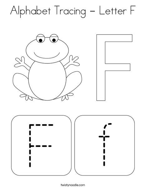 Alphabet Tracing - Letter F Coloring Page - Twisty Noodle Letter F Coloring Page Free Printable, Letter F Crafts For Preschool, Letter F Preschool Crafts, Letter F Activities For Toddlers, F Is For, F Is For Craft, Letter F Preschool Activities, Letter F Worksheets For Preschool, Letter F Activities For Preschool