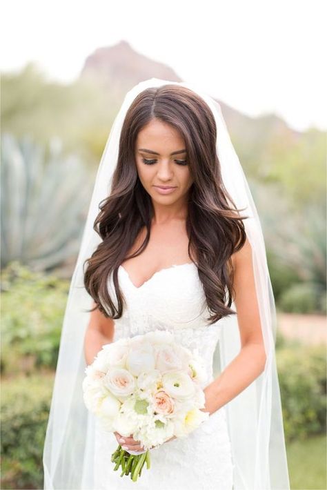 Top 8 wedding hairstyles for bridal veils Veil Hair Down, Hair With Veil, Bride Hairstyles With Veil, Blond Rose, Bridal Hair Down, Bridal Hair Veil, Wedding Hairstyles Medium Length, Simple Wedding Hairstyles, Wedding Hairstyles With Veil