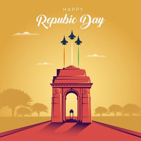 Republic Day Illustration India, Republic Day Asethic, Republic Day Urdu Quotes, Republic Day 2024 Video, Happy Republic Day Post, Indian Republic Day Poster, Republic Day Poster Ideas, Creative Republic Day Post, Republic Day India Creative Posters