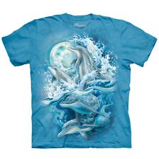 Dashing Dolphin Tee Mountain Shirt, Bold Art, Marine Animals, Animal Tshirt, Lee Jeans, Sea Animals, Cat Tshirt, Sharks, Sea Life