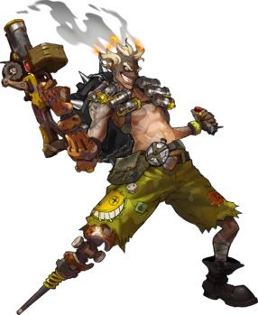 Junkrat - Overwatch Wiki Stylised Character, Junkrat And Roadhog, Overwatch 2, Blizzard Entertainment, Concept Art Character, Game Concept Art, 판타지 아트, Character Design References, Video Game Art