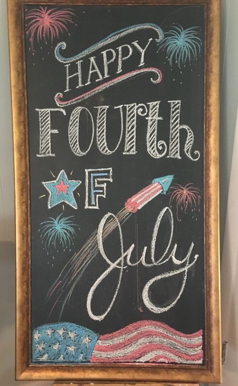 Fourth Of July White Board Art, 4th Of July Sidewalk Chalk Ideas, 4 Of July Chalkboard Art, July 4 Chalkboard Art, 4th Of July Signs Chalkboard Art, 4th Of July Whiteboard Ideas, Fourth Of July Chalk Art, Happy 4th Of July Chalkboard Art, 4th Of July Chalkboard Ideas