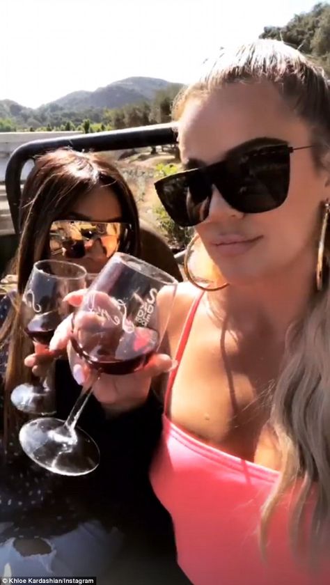 Best mates: 'Me and Malika (Haqq) are having a date,' Khloe revealed in an Instagram story as the pair seductively held glasses of wine at Malibu Wine Safari Malika Haqq, Malibu Wine Safari, Best Mate, Sunny California, Real Friends, Kardashian Jenner, Kourtney Kardashian, Khloe Kardashian, Great Outdoors