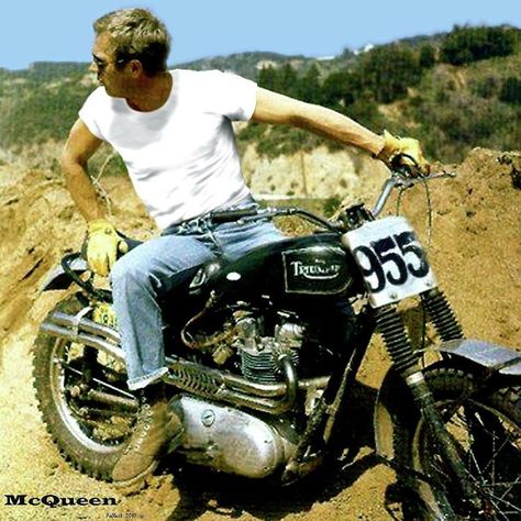 Cool It: BMW R80RT Desert Sled by Dust Motorcycles – BikeBound Steve Mcqueen Triumph, Steve Mcqueen Motorcycle, On Any Sunday, Steve Mcqueen Style, Happy Birthday Steve, Steven Mcqueen, Desert Sled, Triumph Motorcycle, Triumph Bikes