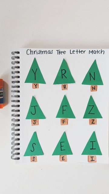 Christmas Letter Recognition Preschool, Preschool Christmas Journal Ideas, Christmas Toddler Learning Activities, Christmas Letter Activities Preschool, Oh Hey Lets Play Journal, Christmas Letter Activities, Fall Learning Activities For Preschool, Christmas Language Activities, Activities For The Letter A