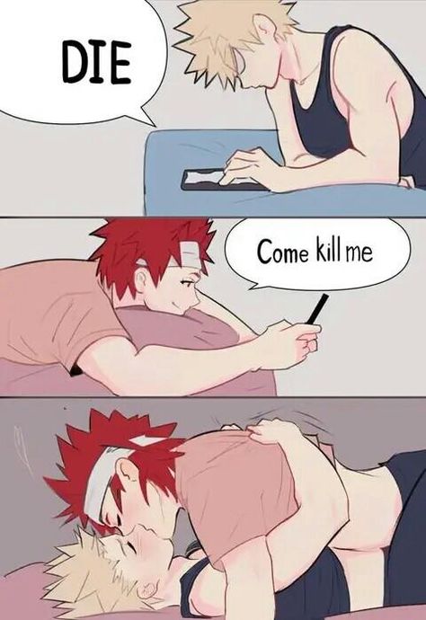 Bakugo Katsuki Fanart Cute, Bakugou Manga, Anime Funny Moments, Boku No Hero Academia Funny, Dessin Adorable, My Hero Academia Episodes, Anime Boyfriend, Anime Kiss, Anime Ships