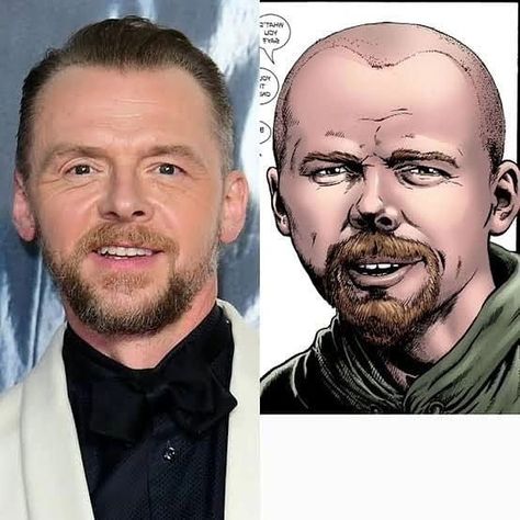 hughie campbell’s character from “the boys” was modeled after simon pegg in the comics. when the live action show was announced, pegg was too old to play hughie so they cast as him as his father. Hughie Campbell, Cornetto Trilogy, Edgar Wright, Simon Pegg, The Boys, Live Action, To Play, The Live, It Cast