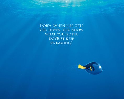 Dori Tattoo Finding Nemo, Finding Nemo Quotes Funny, Finding Nemo Aesthetic, Finding Dory Quotes, Finding Nemo Tattoo, Dory Quotes, Finding Nemo Quotes, Nemo Quotes, Dory Finding Nemo