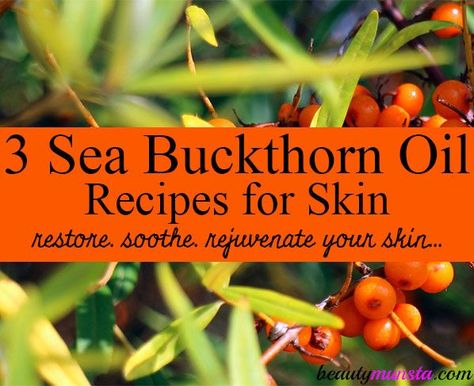 Seabuckthorn Oil Benefits, Natural Beauty Hacks, Carrot Seed Essential Oil, Salve Recipes, Natural Beauty Treatments, Lotion Recipe, Sea Buckthorn Oil, Essential Oils For Skin, Essential Oil Benefits