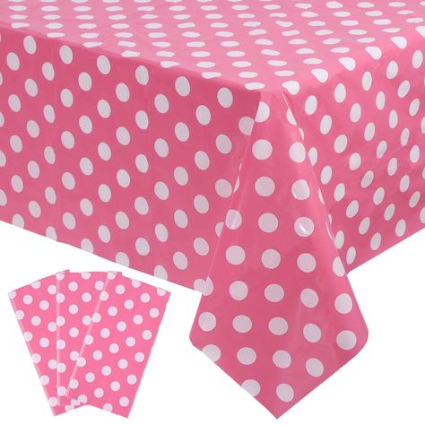 PRICES MAY VARY. Abundant quantity: You will receive 3 pieces of Pink Polka Dot Table Covers , the size is 54x108 inch, the quantity can meet your needs for everyday picnic parties, pink minnie mouse birthday decorations, pink wallpaper backgrounds Reliable material: The Plastic Mickey Minnie Mouse Tablecloth are made of high quality PE plastic material ,They are odorless, safe for your children or guests attending parties, waterproof and reliable, durable Proper size: These Pink and White Polka Minnie Mouse Table, Picnic Table Covers, Table Cloths, Table Covers, Pink And White, Minnie Mouse, Polka Dot, Dots, Birthday Party