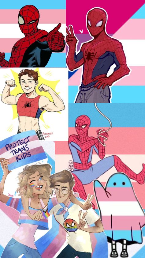 Trans Spiderman, Peter Parker Fanart, Trans Peter Parker, Imma Do My Own Thing, Spiderman Verse, Deadpool Daredevil, Norman Osborn, Spider Man Wallpaper, Doc Ock